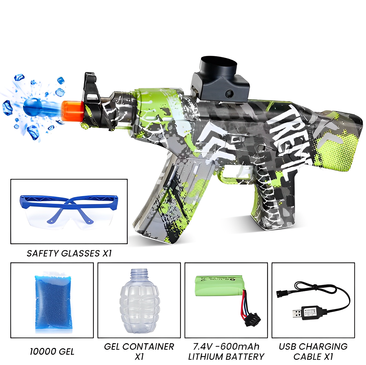 SonicSplatter™ R99, AK-47 & MP5