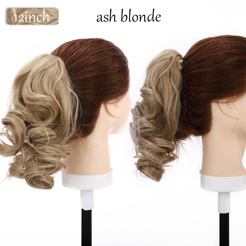 12" Short Wavy Claw Clip In Ponytail