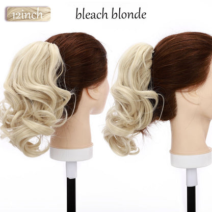 12" Short Wavy Claw Clip In Ponytail