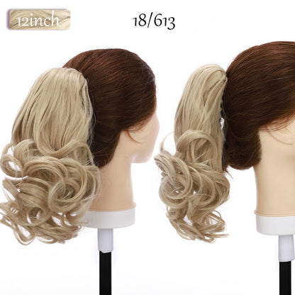 12" Short Wavy Claw Clip In Ponytail