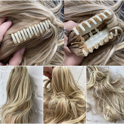 12" Short Wavy Claw Clip In Ponytail