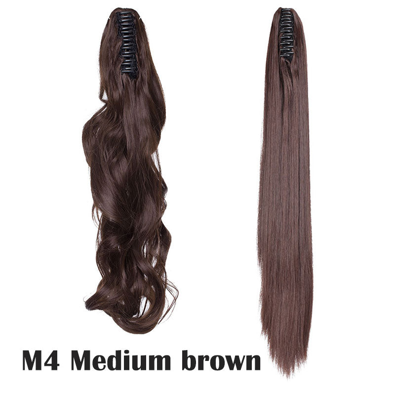 Wavey & Straight Claw Clip In Ponytail