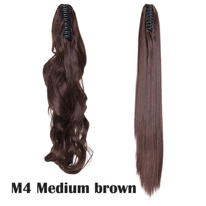 Wavey & Straight Claw Clip In Ponytail