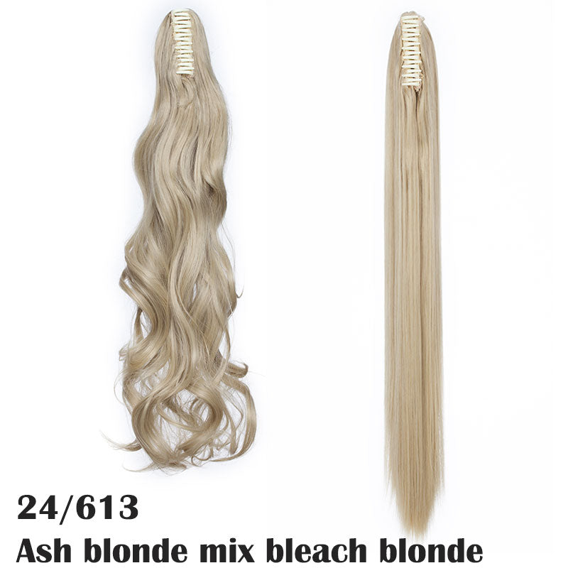 Wavey & Straight Claw Clip In Ponytail