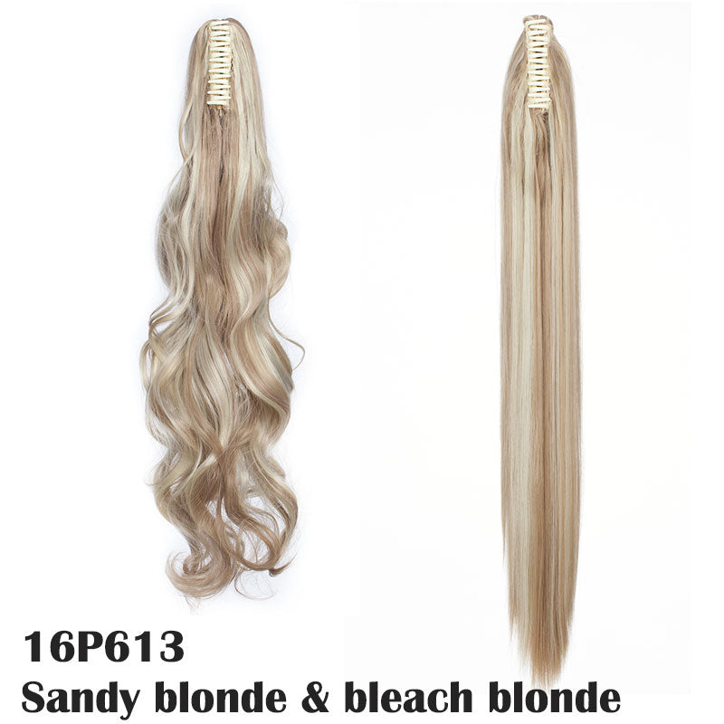 Wavey & Straight Claw Clip In Ponytail