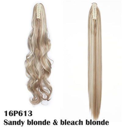 Wavey & Straight Claw Clip In Ponytail