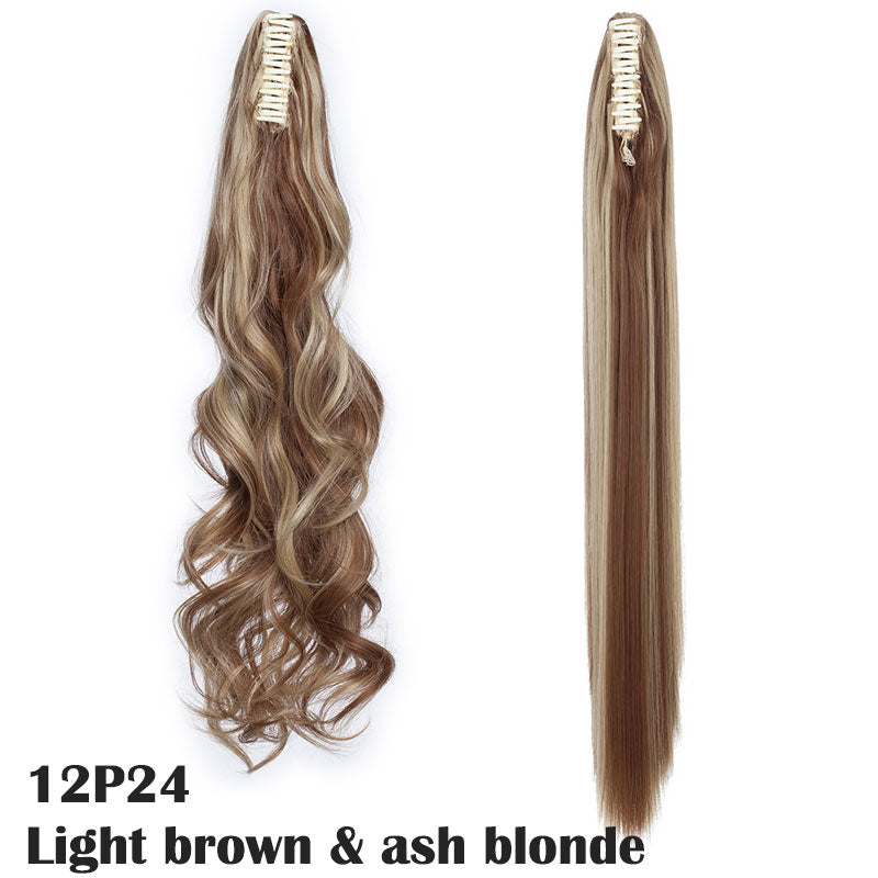 Wavey & Straight Claw Clip In Ponytail