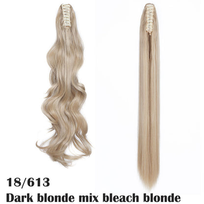 Wavey & Straight Claw Clip In Ponytail