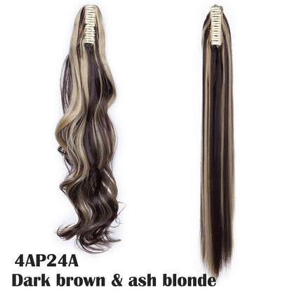 Wavey & Straight Claw Clip In Ponytail