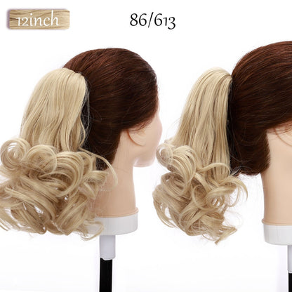 12" Short Wavy Claw Clip In Ponytail
