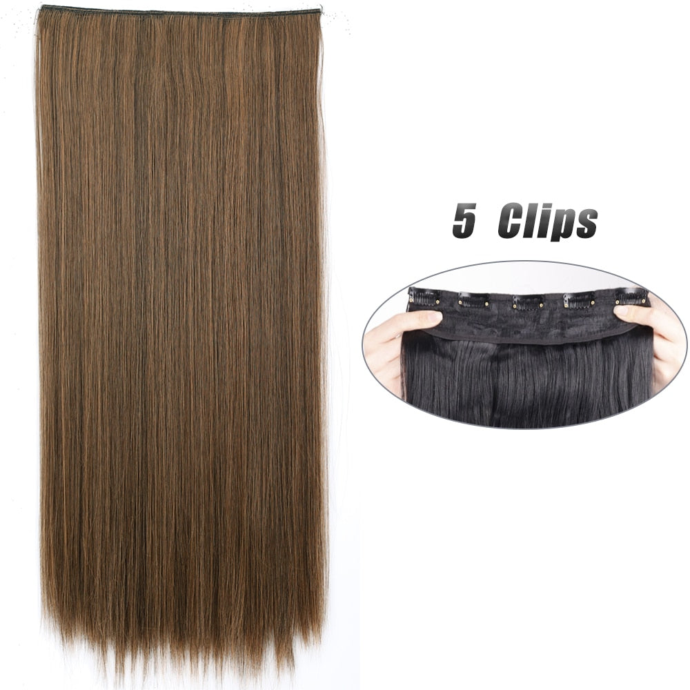 Straight Hair Clip Extensions