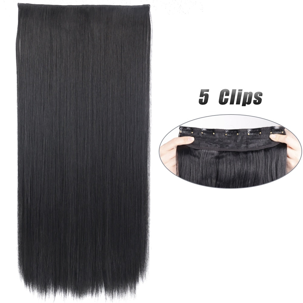 Straight Hair Clip Extensions
