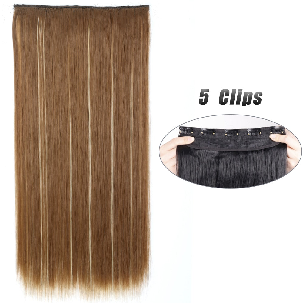 Straight Hair Clip Extensions