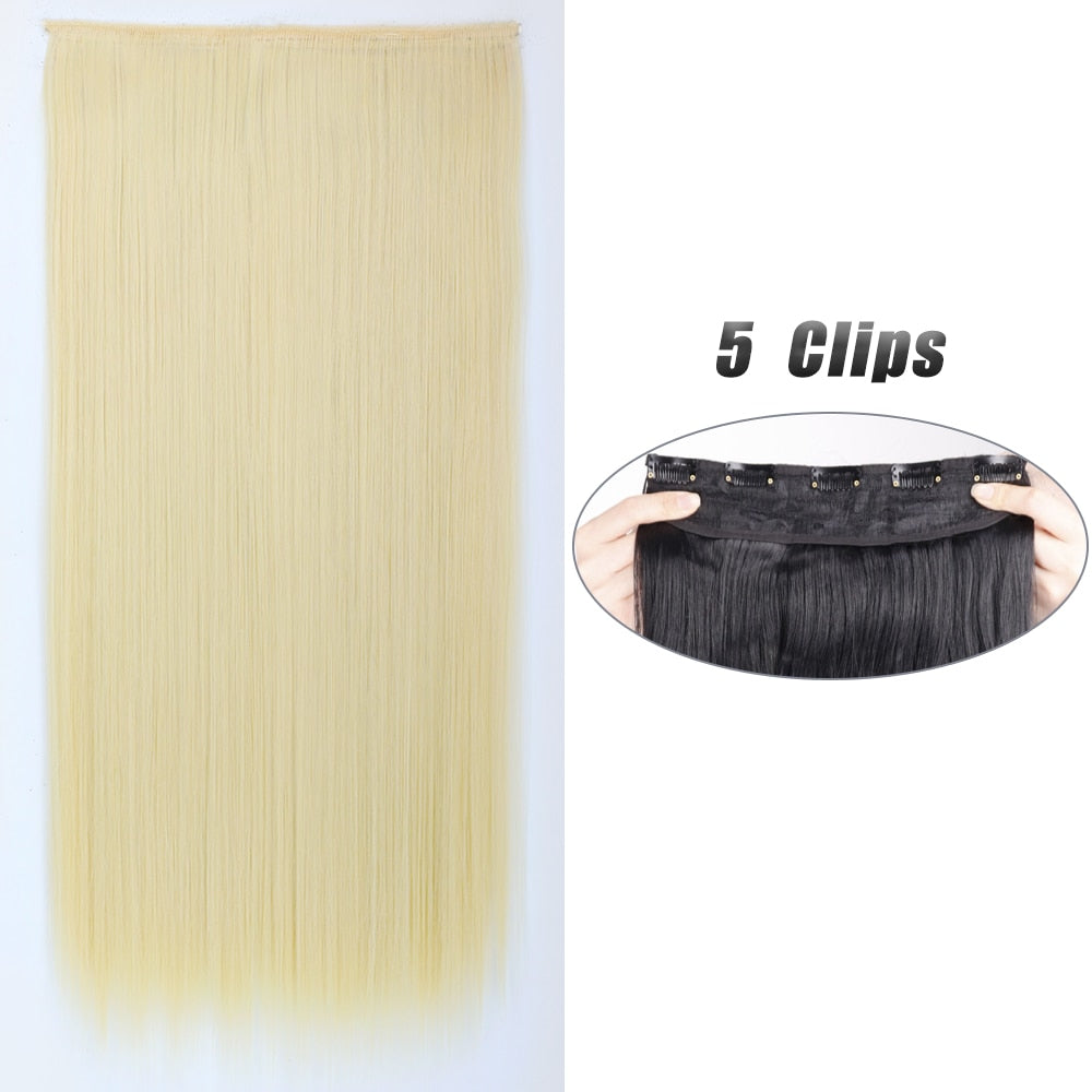 Straight Hair Clip Extensions