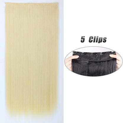 Straight Hair Clip Extensions
