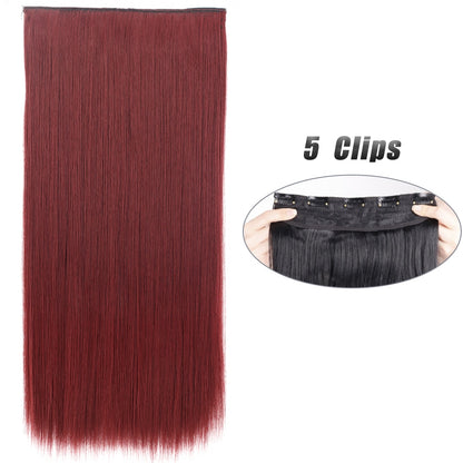 Straight Hair Clip Extensions