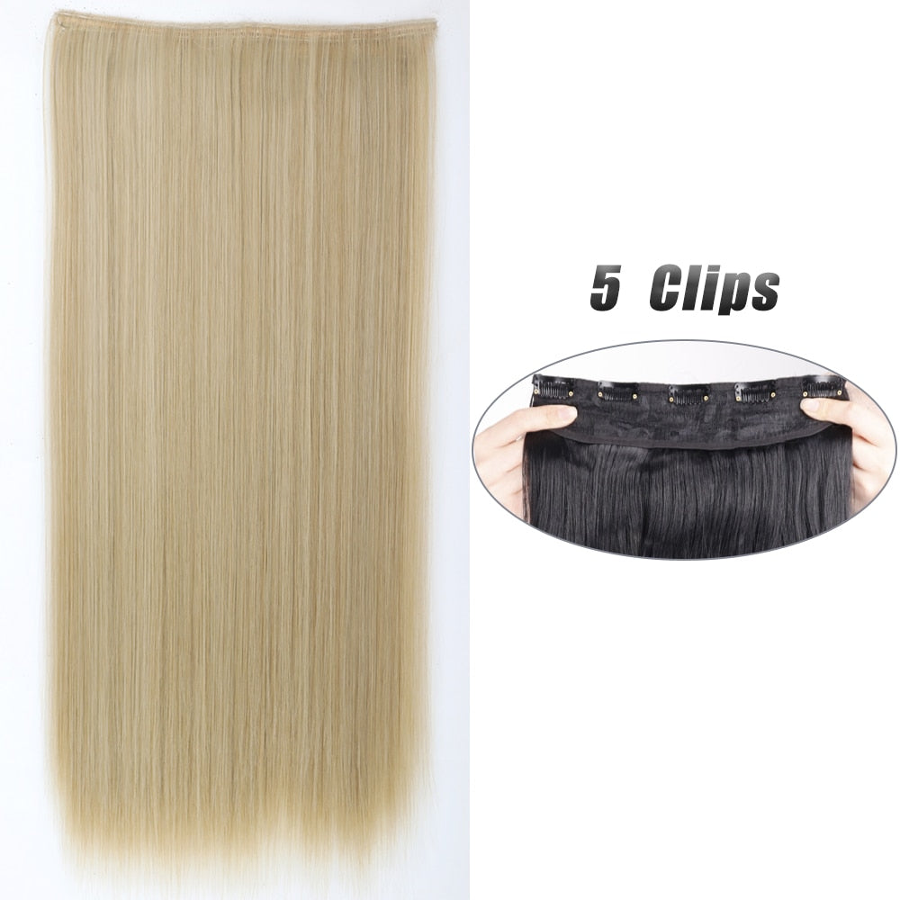 Straight Hair Clip Extensions