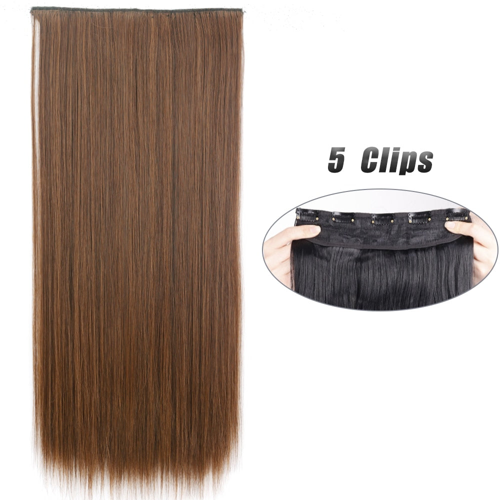 Straight Hair Clip Extensions