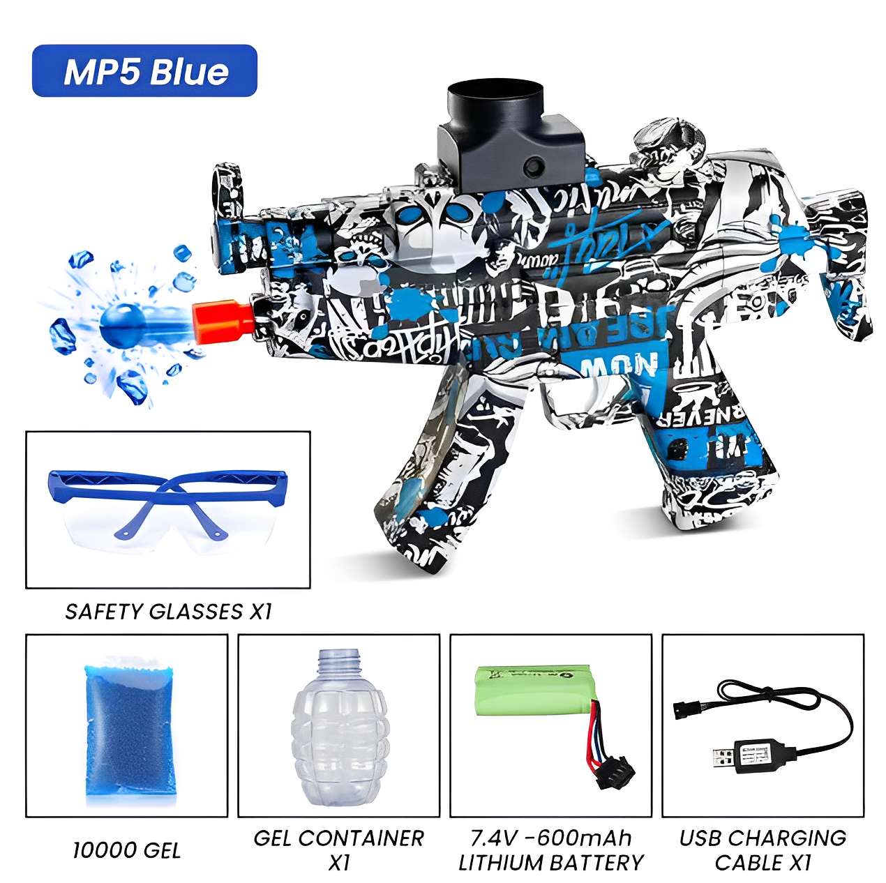 SonicSplatter™ R99, AK-47 & MP5