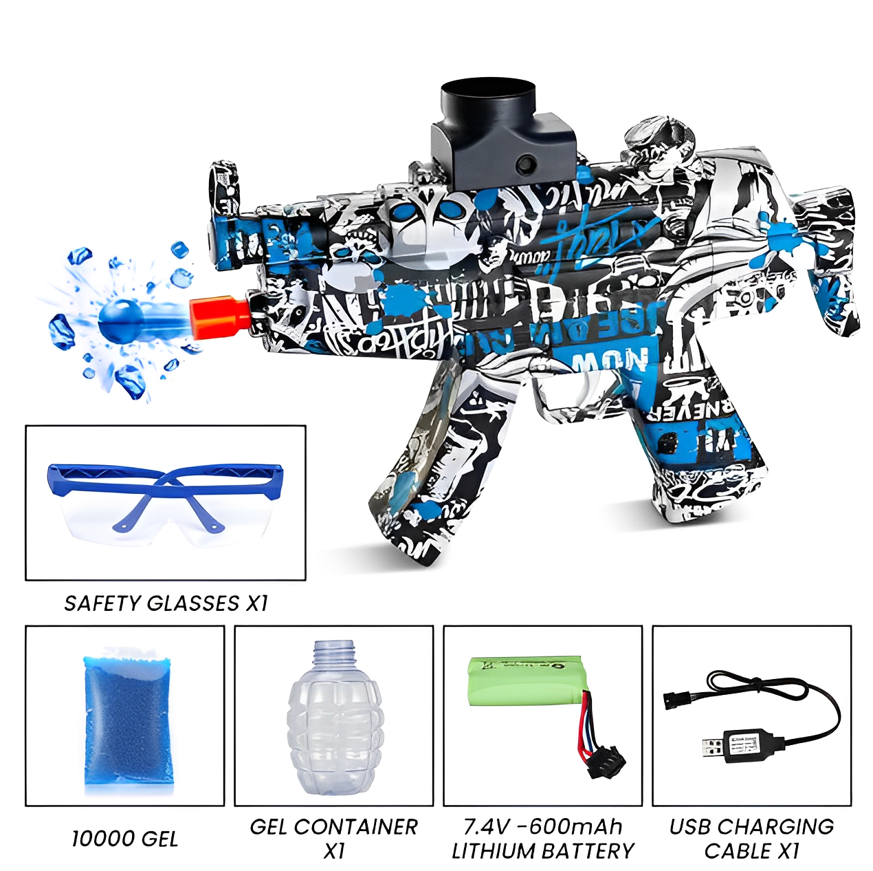 SonicSplatter™ R99, AK-47 & MP5