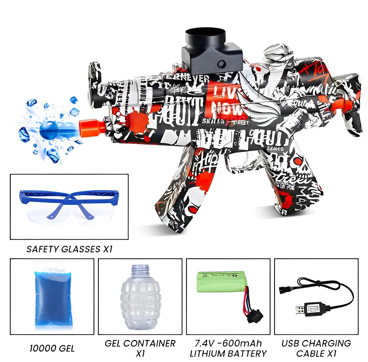 SonicSplatter™ R99, AK-47 & MP5